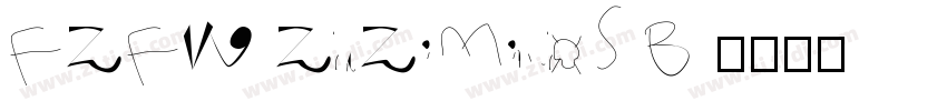 FZFW ZhuZiMinchoS B 字体转换